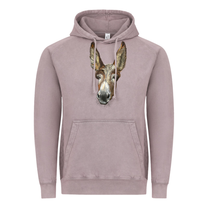 American Mammoth Jackstock Donkey  Face Vintage Hoodie by LillyAllenDesigns | Teevron