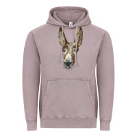 Vintage Zinc american mammoth jackstock donkey  face Vintage Hoodie - LillyAllenDesigns