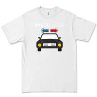 White cool policeman law enforcement deputy kawaii police mobile premium Premium Tee - linhVisuals