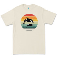 Orca Family Vintage Retro Art, Killer Whale Family Premium Tee | Teevron