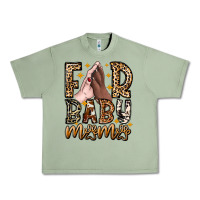 Oil Green Fur Baby Mama Dog Urban Heavy Tee - CowhideDigitalArt
