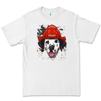 White dalmatian firefighter dalmatian dog lover Premium Tee - linhVisuals