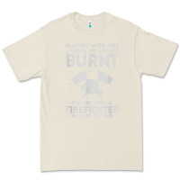 Bone playing with fire will get you burnt fireman firefighter fun Premium Tee - linhVisuals