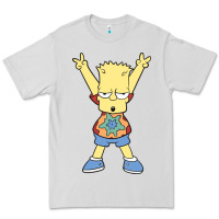 Dove Grey groovy bart Premium Tee - linhVisuals