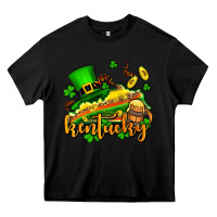 Black St. Patrick's Kentucky map Heavy Core Tee - OliviaCreatesArt
