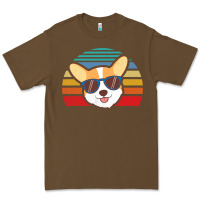 Cacao cool corgi vintage 80s dog lover Premium Tee - linhVisuals