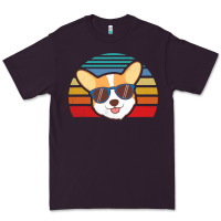 Plum cool corgi vintage 80s dog lover Premium Tee - linhVisuals