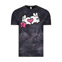 Cloud Black Minnie Mouse Vintage Tee - CowhideDigitalArt