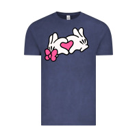 Vintage Denim Minnie Mouse Vintage Tee - CowhideDigitalArt