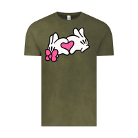 Vintage Olive Minnie Mouse Vintage Tee - CowhideDigitalArt