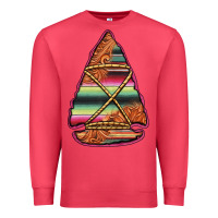 Cardinal serape tooled leather arrowhead Premium Sweatshirt - Jasminsmagicworld