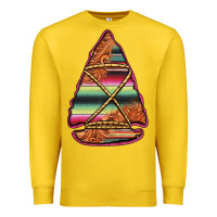 Lemon serape tooled leather arrowhead Premium Sweatshirt - Jasminsmagicworld