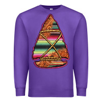 Purple serape tooled leather arrowhead Premium Sweatshirt - Jasminsmagicworld
