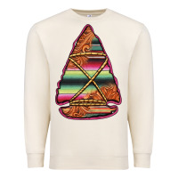 Sandshell serape tooled leather arrowhead Premium Sweatshirt - Jasminsmagicworld