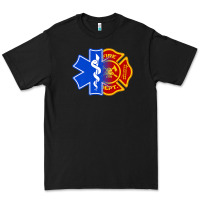 Black emt firefighter ems fire first responder premium Premium Tee - linhVisuals