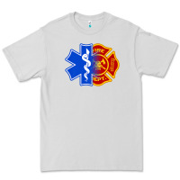 Dove Grey emt firefighter ems fire first responder premium Premium Tee - linhVisuals