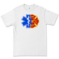 White emt firefighter ems fire first responder premium Premium Tee - linhVisuals