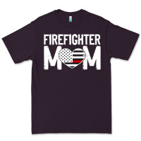 Plum female firefighter mom thin red line flag firefighting premium Premium Tee - linhVisuals