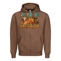 Chestnut Just a girl who loves Fall Zipper Hoodie - RanaPortraitStore