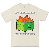 Bone dumpster fire its fine im fine Premium Tee - linhVisuals