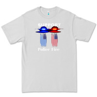 Dove Grey support our police & fire departments   1st responders premium Premium Tee - linhVisuals
