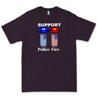 Plum support our police & fire departments   1st responders premium Premium Tee - linhVisuals
