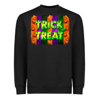 Black trick or treat brushstroke Heavyweight Sweatshirt - Jasminsmagicworld