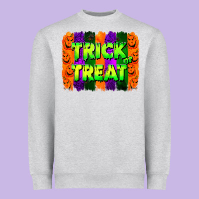 Trick Or Treat Brushstroke Heavyweight Sweatshirt Designed By Jasminsmagicworld