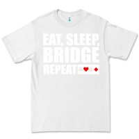 White funny bridge card game lover bridge Premium Tee - linhVisuals