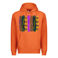 Carrot mardi gras fleur de lis and beads brush stroke Premium Hoodie - Artiststas