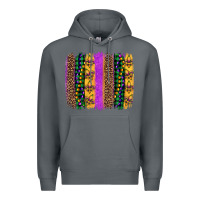 Rock mardi gras fleur de lis and beads brush stroke Premium Hoodie - Artiststas