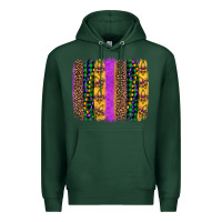 Sports Green mardi gras fleur de lis and beads brush stroke Premium Hoodie - Artiststas