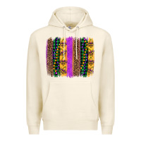 Tofu mardi gras fleur de lis and beads brush stroke Premium Hoodie - Artiststas