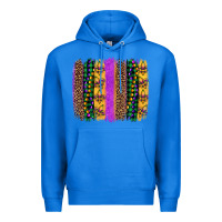 True Royal mardi gras fleur de lis and beads brush stroke Premium Hoodie - Artiststas