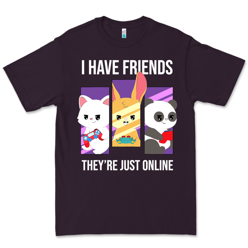 I Have Friends They Are Just Online Premium Tee by linhVisuals | Teevron