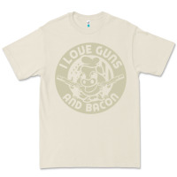 Bone i love guns bacon pork pig funny gun Premium Tee - linhVisuals