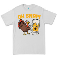 Dove Grey oh snap thanksgiving cute turkey day Premium Tee - linhVisuals