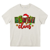Cream christmas fancy claus Heavy Core Tee - FaDigitalArtStudio