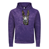 Cloud Purple Donkey  Face Vintage Hoodie - LillyAllenDesigns