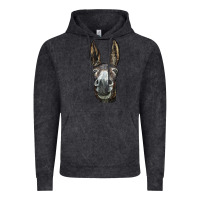Vintage Black Donkey  Face Vintage Hoodie - LillyAllenDesigns