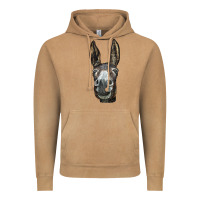 Vintage Camel Donkey  Face Vintage Hoodie - LillyAllenDesigns