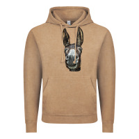 Vintage Coffee Donkey  Face Vintage Hoodie - LillyAllenDesigns