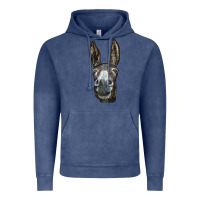 Vintage Denim Donkey  Face Vintage Hoodie - LillyAllenDesigns
