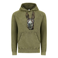 Vintage Olive Donkey  Face Vintage Hoodie - LillyAllenDesigns