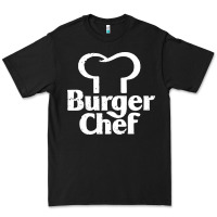Black vintage burger chef classic Premium Tee - linhVisuals