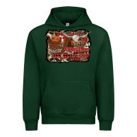 Forest Green all i want for christmas is a cow Urban Hoodie - RanaPortraitStore