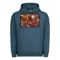 Pigment Midnight Navy all i want for christmas is a cow Urban Hoodie - RanaPortraitStore