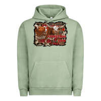 Pigment Oil Green all i want for christmas is a cow Urban Hoodie - RanaPortraitStore