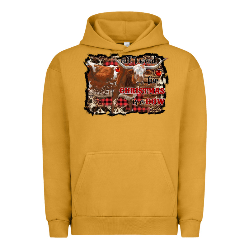 All I Want For Christmas Is A Cow Urban Hoodie by RanaPortraitStore | Teevron