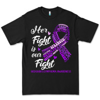 Black hodgkins lymphoma awareness t  shirt hodgkin's lymphoma awareness her Premium Tee - linhVisuals